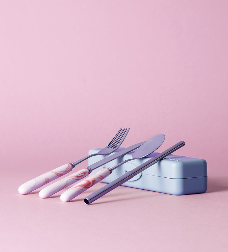 Travel Cutlery & Straw Set