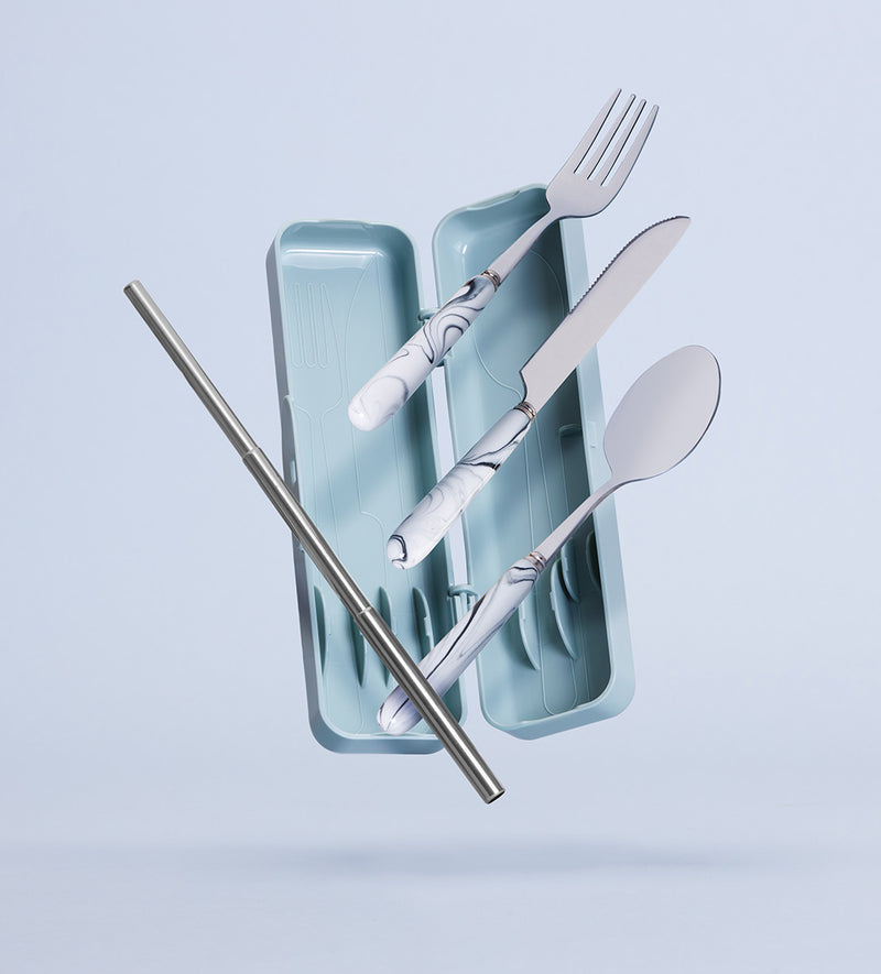 Travel Cutlery & Straw Set